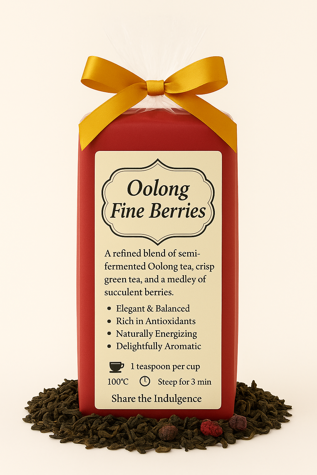 Chá Oolong Berries Finas