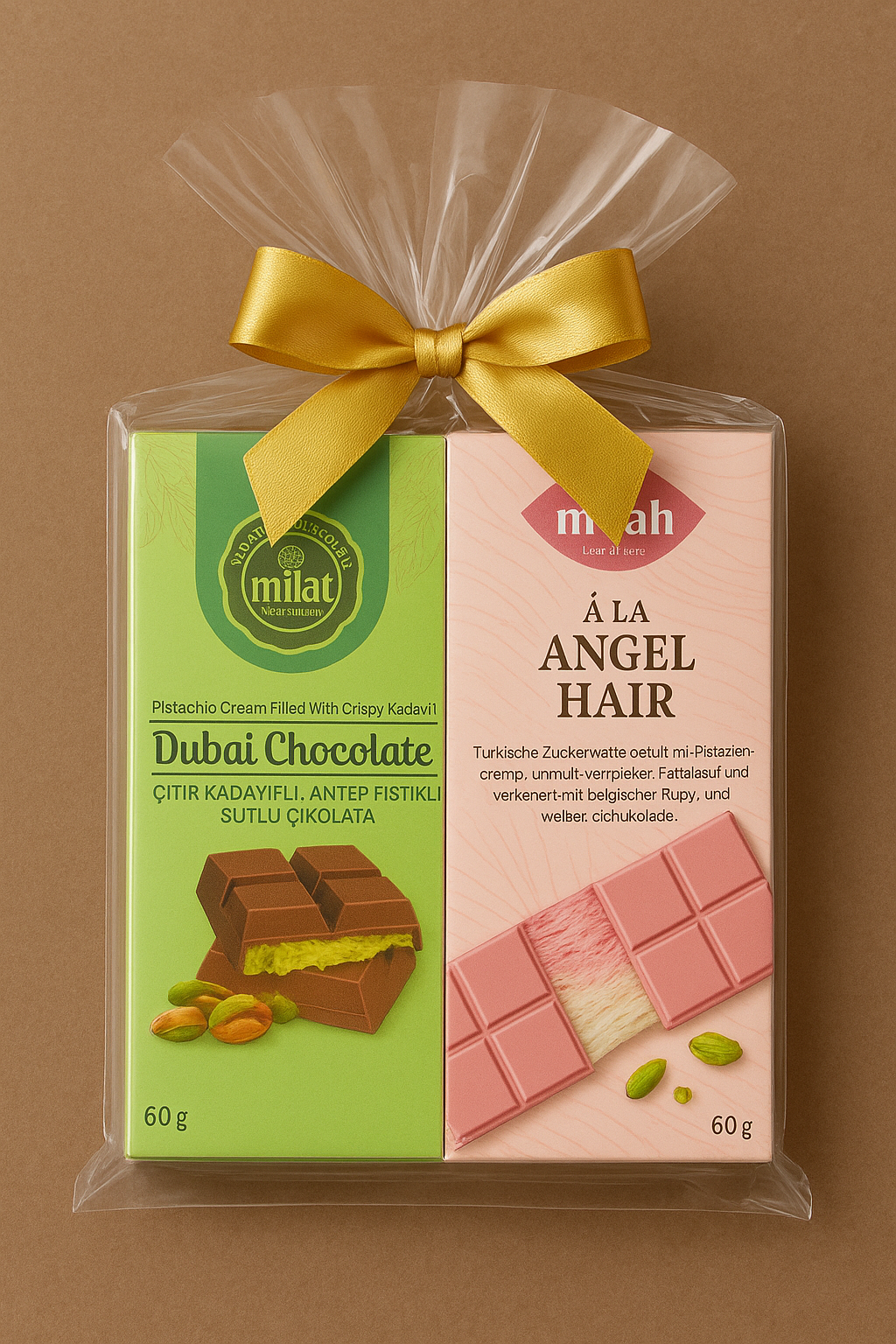 Pacote de presente Dubai e cabelo de anjo