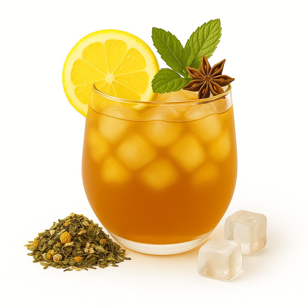Infusão de Ervas com Chá Gelado Digestivo - Edição de Verão