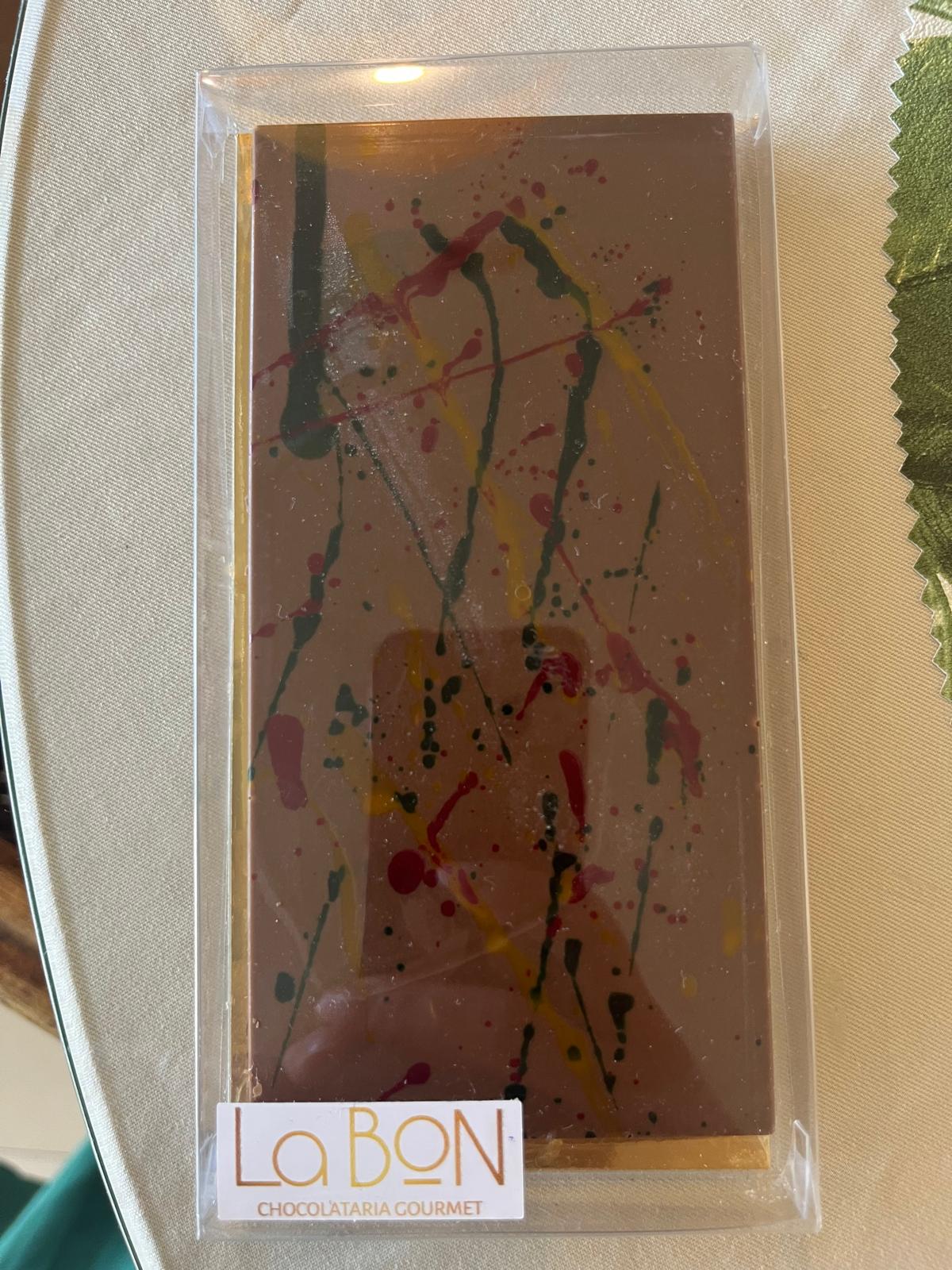 Barra de Chocolate Gourmet Artesanal – "Color Splash"
